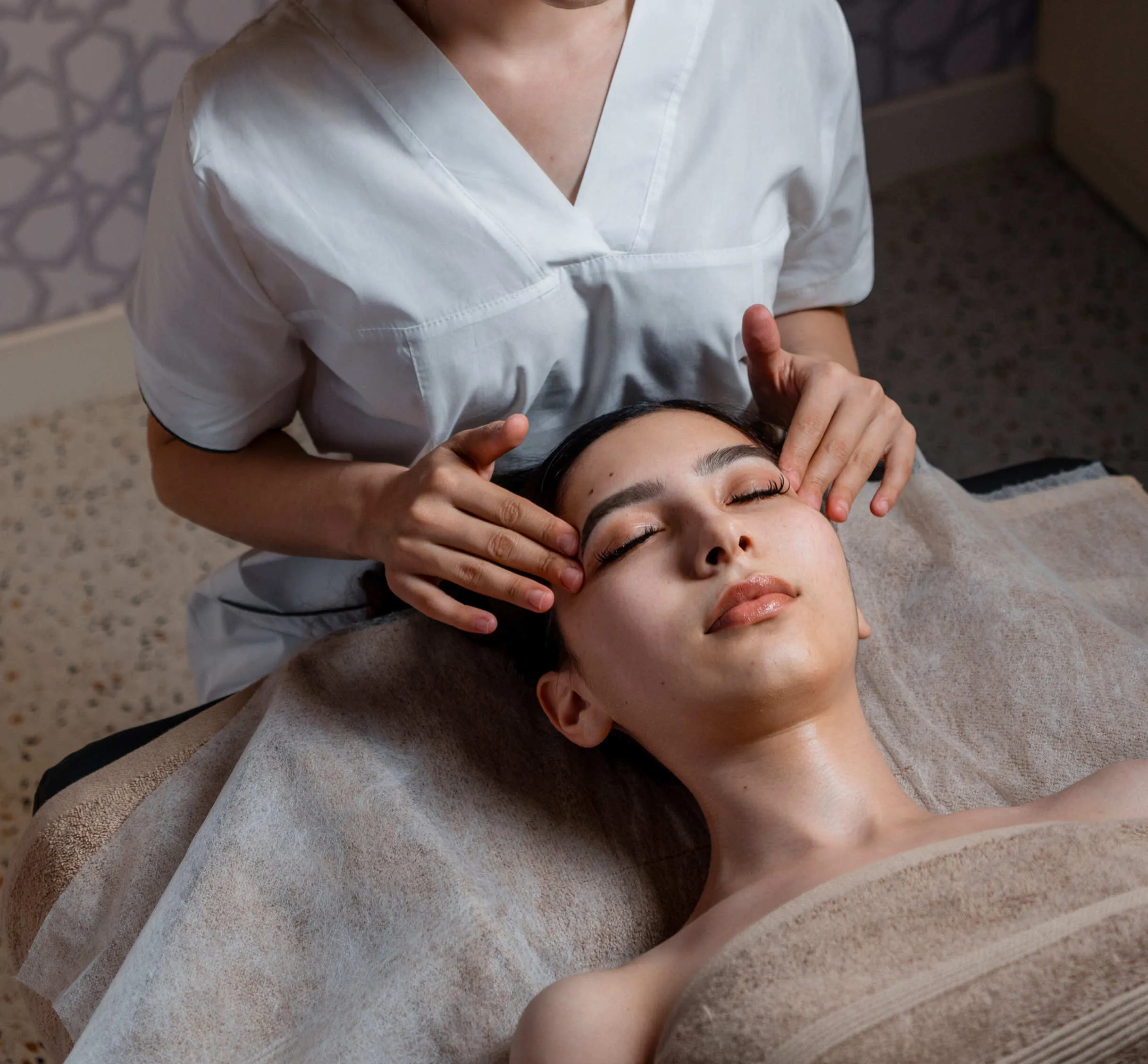 Massage room interior
